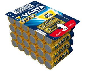 [04106 301 124] VARTA Boîte "BIG BOX" de 24 Piles Longlife Mignon (AA)