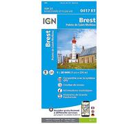 IGN Carte 0417ET Brest – Pointe-Saint-Mathieu – 1:25 000