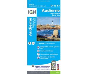 0419et audierne-pointe du raz-sein Echelle 1:25000 - Collectif - Ign Institut Geographique National - broché - Atlas / carte