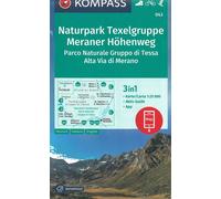 043 naturpark texelgruppe - meraner hohenweg - parco naturale gruppo di tessa - alta via di merano Echelle 1 : 25 000 - Collectif - Kompass Karten - broché - Atlas / carte
