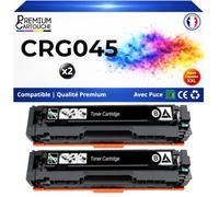 045 CRG045 CRG-045 Lot 2 Toners Noir Compatible pour Canon iSENSYS LBP611Cn LBP613Cdw MF631Cn MF632Cdw MF633Cdw MF634Cdw MF635Cx MF636Cdwt Noir Haute capacité avec Puce 2 x 3200 Pages
