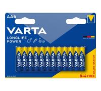 [04903 121 472] VARTA Blister de 12 Piles alcaline LONGLIFE Power LR03 Micro ...