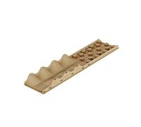 04style Rampe d'obstacle en bois pour rails de voiture télécommandés | Rampes de défi réalistes, puzzle d'escalade, pont en bois miniature, bascule, intérieur et extérieur
