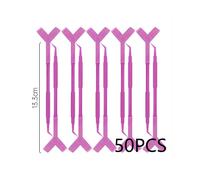 (05 50pcs246)50pcs Eyelash Stick Three-in-one Eyelash Pick Stick Planting Eyelashes Y-shaped Brush Hot Eyelashes Tool Wholesale Makeup Tool