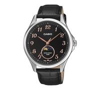 Casio Montre MTP-M110L Quartz analogique 42 mm Cuir noir Homme