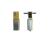 050 Full Metal Gearbox Worm Gear electronic starter DC 3V-12V Slow Speed High Torque 90 Degree Singal Shaft/Double Shaft IINKUEYK(G 190RPM-762RPM,Double Shaft)