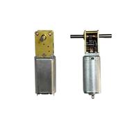 050 Full Metal Gearbox Worm Gear electronic starter Singal Shaft/Dual Shaft DC 3V/ 6V/ 12V Slow Speed High Torque for Robot IINKUEYK(G 190RPM-762RPM,Single Shaft)