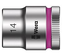 Wera Douille 6 pans extérieurs 14 mm 05003559001 – Long. 29 mm – Carré 3/8 (10 mm) – 1 pc