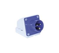 REV 0510615555 Caravan, prise murale CEE 230 V, 3 pôles, 1Ph + N+ PE, IP44, bleu