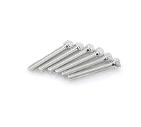 0540 - lot de six vis en aluminium m8 x 55 mm sous blister compatible avec universal universal COULEUR ARGENT