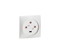 Legrand - socle 3p+t à vis avec éclips de protection dimensions 80x80mm