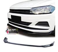 05556 - Spoiler Avant Sport Noir Brillant pour Pare Chocs Compatible VW Volkswagen Polo 6 2G 2017-2021