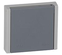 Prise de courant 20A 3P+N+T Plexo IP44 - Complet encastré - Gris Gris