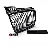 05581 - europetuning - CALANDRE SPORT NOIRE BRILLANTE LOOK RS4 COMPATIBLE AUDI A4 B7 2004-2008