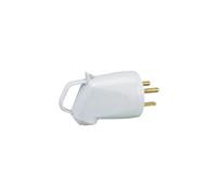 055852 - Fiche électrique male Legrand 2P+T 32A 380V - Sortie coudée à terre plate