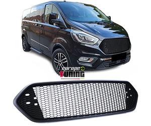 05719 - europetuning - CALANDRE SPORT NOIRE GRILLE NID D ABEILLE COMPATIBLE FORD TRANSIT CUSTOM 2018- (05719)