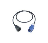 REV-Ritter Adaptateur caravane – connecteur de sécurité et fiche CEE IP44 1,5 m 3500 W Noir