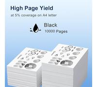 057H 057 Cartouche de Toner avec Puce, Haute Capacité, Compatible pour Canon ImageCLASS MF445dw MF448dw MF449dw MF451dw MF452dw MF453dw MF455dw Imprimantes,Black-1 Pack