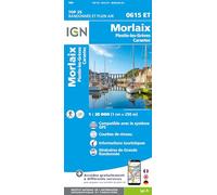 IGN Carte topographique 0615ET Morlaix Plestin-les-Grèves Carantec Taille unique