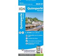 IGN – Carte de randonnée TOP 25 n° 0620 ET – Quimperlé, Pont-Aven