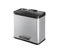 Hailo poubelle à pédale Öko trio plus L 3x9 L argent