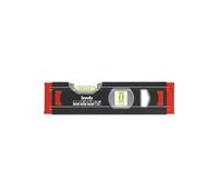 kwb Mini niveau à bulle en aluminium de 1,0 mm, 20 cm, nivelle sécurisée, précision en m, rectifié avec précision, 1 fiole horizontale et 1 fiole verticale