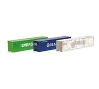 066730-002 TT Lot de 3 conteneurs Evergreen/Hanjin/vieilli