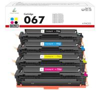 067 067H Cartouche de Toner: Compatible pour Canon 067 067H i-SENSYS MF657Cdw MF655Cdw MF651Cw LBP631Cw LBP633Cdw LBP632Cdw MF653Cdw MF656Cdw MF654Cdw 4-Pack (Noir Cyan Jaune Magenta)