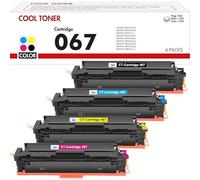 067 067H Cartouche de Toner Set Compatible pour Canon 067 i-SENSYS MF655Cdw | MF657Cdw MF651Cw LBP631Cw LBP632Cdw LBP633Cdw MF656Cdw MF653Cdw MF654Cdw (Noir Cyan Jaune Magenta, 4 Packs)