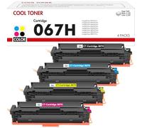 067H 067 Toner: Compatible pour Canon 067H 067 i-SENSYS MF657Cdw MF655Cdw MF651Cw LBP631Cw LBP632Cdw LBP633Cdw MF656Cdw MF653Cdw MF654Cdw 4 Packs (Noir Cyan Jaune Magenta)