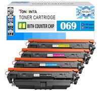 069 CRG-069 Cartouche de Toner Compatibles 4 Couleurs avec Puce Compteur Capacité Standard pour Imprimantes Canon MF755Cdw MF753Cdw MF751Cdw LBP674Cdw LBP673Cdw LBP672Cdw LBP671Cdw LBP674Cx MF752Cdw