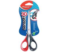 [069600 9] Maped Ciseaux Sensoft 3D Bout pointu 16 cm Droitier Coloris Aléatoire