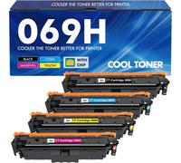069H 069 Cartouche De Toner Compatible Pour Canon I Sensys Mf752Cdw 069H 069 Imageclass Mf751Cdw Mf753Cdw Mf752Cdw Mf756Cx Lbp673Cdw Lbp674Cx (Noir Cyan Jaune Magenta,4-Packs)