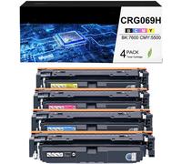 069H Crg-069H Crg069H Cartouche De Toner Compatible,Haute Capacité (Bk:7600 Cmy:5500 Pages) Pour Imprimante Laser Canon I-Sensys Mf752 Mf752Cdw Mf754 Mf754Cdw Lbp673 Lbp673Cdw ((4Pk-Kcmy))