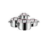 WMF Set de cuisson Function 4 07 6004 6380 – 4 pièces (1 bas 20 cm, 3 hauts 16/20/24 cm) Rouge G