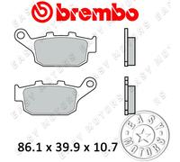 07029.XS Paire Plaquettes De Frein BREMBO Arrière Honda Foresight 250