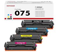 075 075H Cartouche de Toner Remplacement pour Canon 075 075H Cartouche de Toner pour ImageCLASS LBP646Cdw LBP647Cdw MF662Cdw MF663Cdw MF665Cdw Drucker Imprimante Toner Noir Cyan Jaune Magenta, 4-Pack