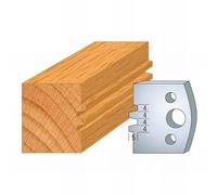 075 : Jeu de 2 fers bouvetage 2 dents ht 40 mm pour porte outils entr'axe plot 24 mm