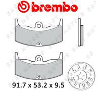 07HO17.08 CP PASTIGLIE BREMBO Plaquettes De Frein Arrière Honda VT E 400 83>