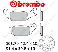 07HO49.05 CP Plaquettes De Frein Brembo Arrière Honda Varadero 125 01>