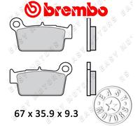 07YA41.SD Paire De Plaquettes De Frein Brembo Arrière Beta M4 125 06