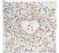 08 035 Charming Heart Album Photo De Mariage Avec 60 Pages Blanches Et Intercalaires En Cristal Motif Floral Avec C?ur Env. 30 X 31 X 4 Cm