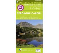 08 cerdagne-capcir - font-romeu ax-les-thermes - pnr pyrenees 1/50 000 - Collectif - Rando Eds - broché - Atlas / carte