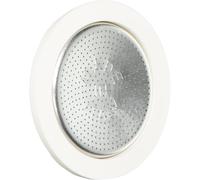 Bialetti Ricambi, Includes 1 Gasket and 1 Plate, Compatible with Moka Express 3/4 Cups, Moka Induction, Orzo Express and Brikka 0800039