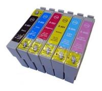 0807 Multipack Cartouche d'encre Compatible pour Epson 80XL Epson T801 T802 T803 T804 T805 T806 T807 pour Stylus Photo R265 R360