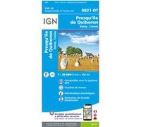 IGN – 0821OT Presqu'île de Quiberon – Échelle 1 : 25 000 – Carte – Broché