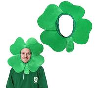 0826P4UC0K4 ILOVEFANCYDRESS Chapeau a emblême de Supporter de la Coupe du Monde de Rugby Irlandais en Forme de trêfle pour Adulte. Ideal pour Les évènements Sportif de Grande ampleur.