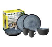 0830143N.C9X Set de vaisselle de camping pour 2 personnes Tête-à-Tête Venetian 8 pièces