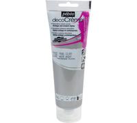 [089208] Pébéo Tube 120ml Peinture Acrylique Décocrème Mat ARGENT
