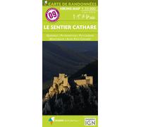 Pyrénées Carte 9 Sentier Cathare - Queribus (CARTES PYRENEES - 1/55.000)
